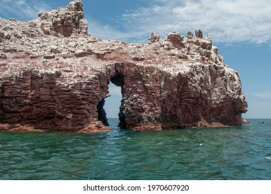 Archipielago and national park Isla Espiritu santo, seascape of the sea of cortes in La Paz Baja Caliofornia Sur Mexico