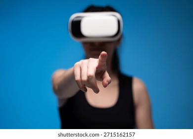 Architect Pointing at Virtual Element While Manipulating 3D VR Interface for Digital Model Review - Powered by Shutterstock - Get 15% off with code: PIKWIZARD15
