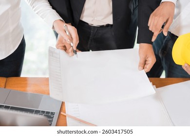 The Architects Group office is a hub for developing blueprints and architectural designs, focusing on creating houses and buildings that align with sustainability and modern trends.