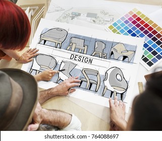 Architects working in a design studio