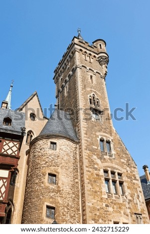 Architectural, building and history of temple, castle or arcade in outdoor environment. Germany, traditional museum and artistic walls in landscape clouds, blue sky and rocks or marble for design