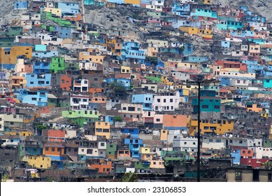 Architectural Chaos in poverty zones, Lima, Peru - Shutterstock ID 23106853