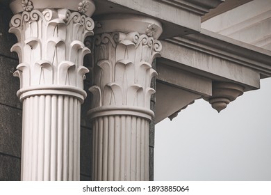 Architectural Column Acting As Pillar Of A Popular Building, Chennai, India