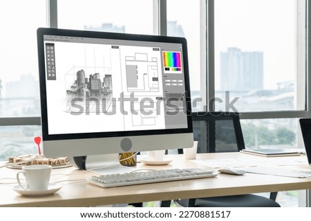 Architectural design modish software application for architect business and professional designer