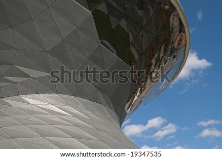 Architectural Detail Of BMW Welt in Munich Germany