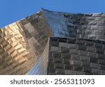 Architectural detail, Guggenheim Museum Bilbao, Spain, Europe