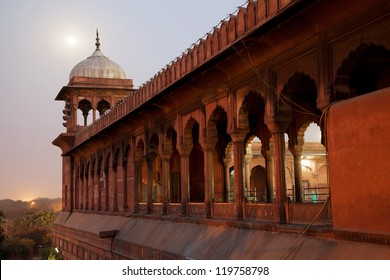 Architectural detail of Jama Masjid Mosque, Old Delhi, India.