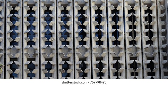 Architectural Detail In Lyndon B. Johnson Space Center, Houston, Texas