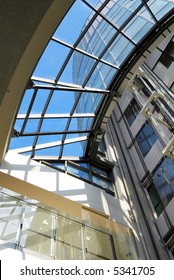 Architectural Detail Of A Modern Hospital Building