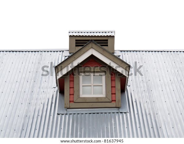 Architectural Detail Small Dormer Window Metal Stock Photo Edit
