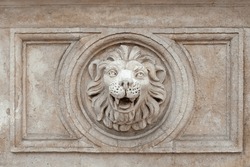 Architectural Detail, Stone Lion Head Mascaron