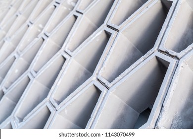 Architectural detail texture, concrete pattern close up