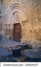 Architectural Details, Cityscape At Aguero, Aragon, Spain