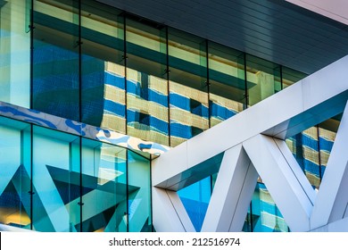 Architectural Details Of The Convention Center In Baltimore, Maryland.