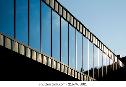 Architectural Details Of Modern Museum Building.