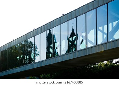 Architectural Details Of Modern Museum Building.