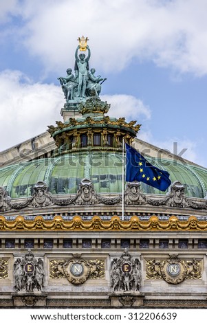 Similar – Image, Stock Photo European flag on the Reichstag