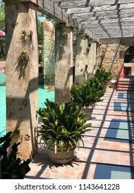 Architectural Details Of The Venetian Pool On Coral Gables, Florida