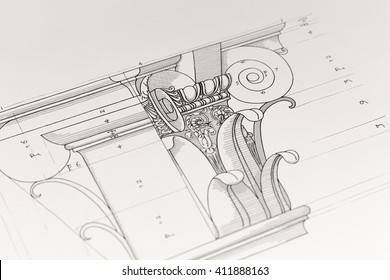 Architectural Drawing - Detail Column