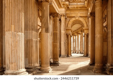 Architectural ensemble in Baroque style, columns and arches - Powered by Shutterstock