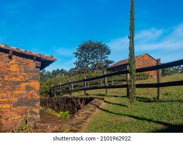 Architectural Heritage. Houses Made Of Stone By Italian Immigrants In Southern Brazil.