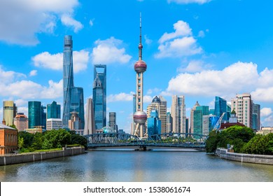 Architectural Landscape And City Skyline In Shanghai