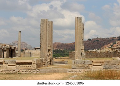 Architectural Marvels Of Hampi, Karnataka, India. One Of The Richest Periods In The History Of South India. Rule Of Krishnadevaraya