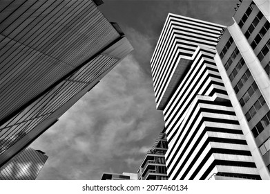 Architectural Mix Along Bloor Street In Toronto