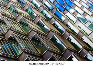 Architectural pattern of a modern building More London Riverside in London