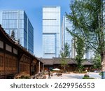 Architectural Scenery of Taikoo Li Commercial District Daci Temple Chengdu Sichuan China