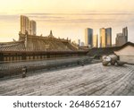 Architectural Scenery of Taikoo Li Commercial District Daci Temple Chengdu Sichuan China