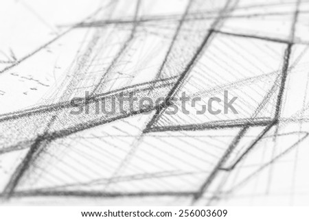 Architectural Sketch Close Up
