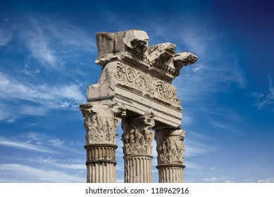 Architectural Structure In The Roman Forum Ruins