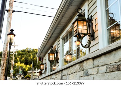 Architectural window and lighting elements.