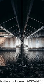 Architecture Abstract Perspective Under Bridge