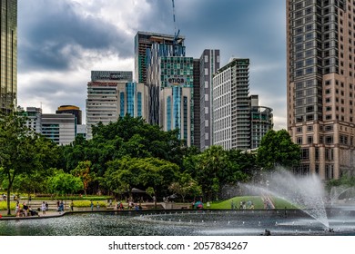 Architecture, Asia, Attraction, Building, Capital, Capital City, City, Cloudy Sky, Garden, KLCC, KLCC Park, Kuala Lumpur, Lake Symphony, Landmark, Landscape, Malaysia, Nature, Outdoors, Outside, Park,