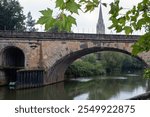 architecture by the river town of Bath in England