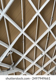 Architecture ceiling from a train station