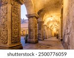 
Architecture of the Cloisters of the Company of Jesus in Arequipa Peru