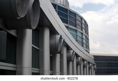 Architecture Closeup Of The Anaheim Convention Center