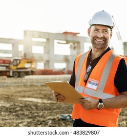 Architecture Construction Safety First Career Concept