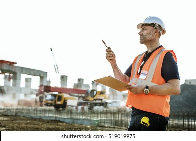 Architecture Construction Safety First Career Concept