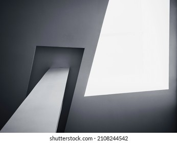 Architecture design White wall Geometric Abstract background