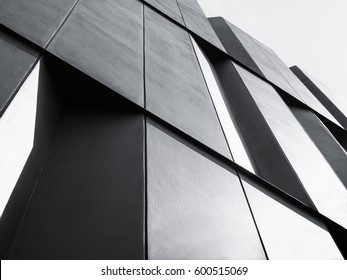 Architecture Detail Facade Design Modern Building Black And White