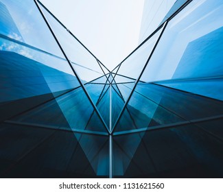 Architecture Detail Glass Facade Perspective Modern Building Abstract Background