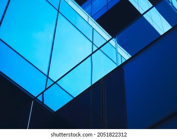 Architecture Detail Glass Wall Modern Building Exterior Abstract Background