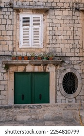 Architecture detail in the Old City of Trogir, Croatia - Shutterstock ID 2254810799
