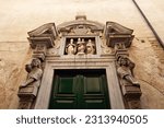 Architecture details of Basilica di Santa Maria Maggiore  Cappella Colleoni, Bergamo Alta Italy