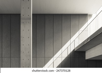 Architecture details Modern building Cement column concrete wall Shade lighting background  - Powered by Shutterstock