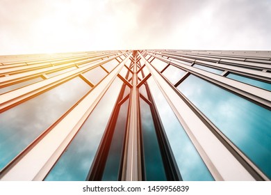 Architecture Details Modern Building Glass Facade Business Background